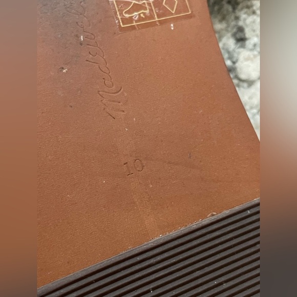 Madewell The Mena Slide Sandal Size 10 Womens Brown Leather‎ - Picture 8 of 9